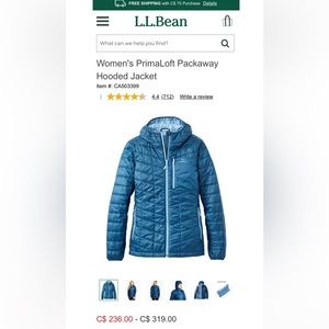 LL Bean packable like new